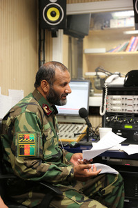 Interview velitele 5. kandaku vojenské policie do Radia Parwan 