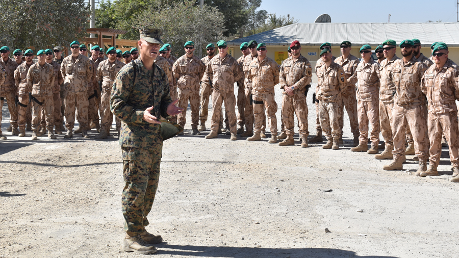 Proslov velitele základny Bagram