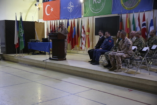 Slavnostního ceremoniálu se účastnil velvyslanec ČR v Afghánistánu, jeho excelence Petr Štěpánek a velitel HKIA a velitel základny HKIA generál Ahmet Ilbas.