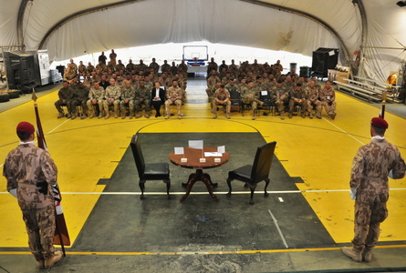 Devátá strážní rota předala na základně Bagram operační úkol svým nástupcům