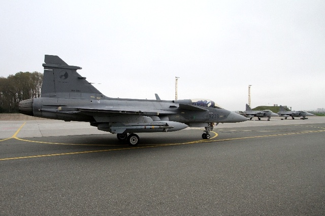 Letouny JAS-39C Gripen v Čáslavi