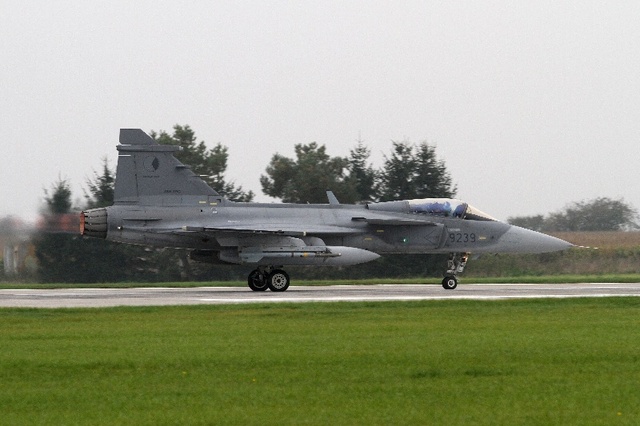 Start letounu JAS-39C Gripen