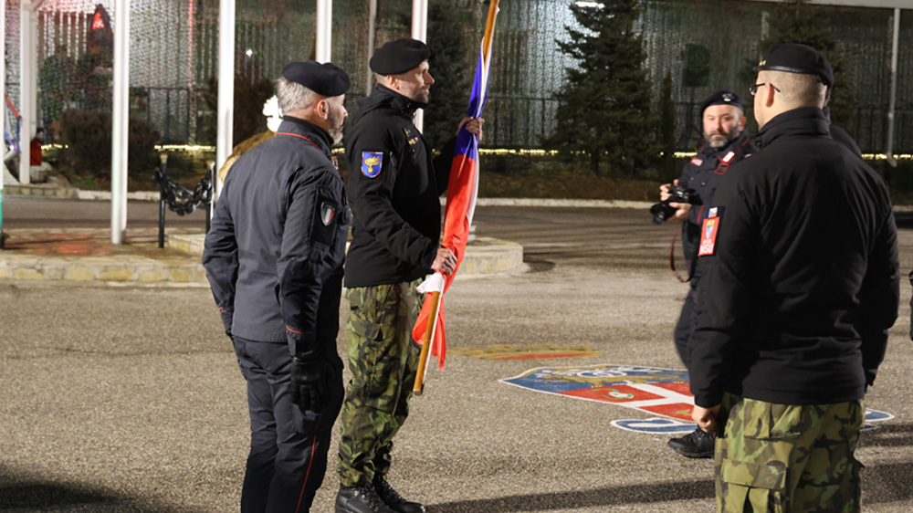 Vojenští policisté si v Prištině předali operační úkol
