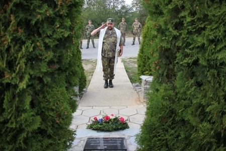 Kaplan českého kontingentu kapitán Jan Blažek