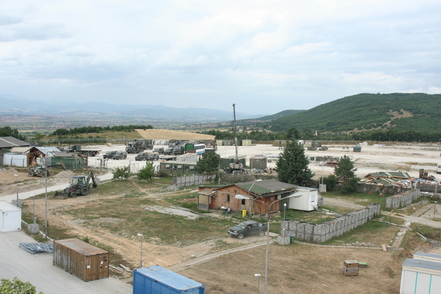 pohled na autopark ze začátku srpna 2011