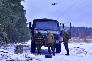 Dronem disponují v rámci alianční mise eFP belgičtí kolegové