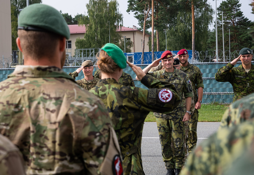 Generálmajor Karel Řehka na slavnostním nástupu 