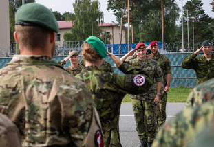 Generálmajor Karel Řehka na slavnostním nástupu 