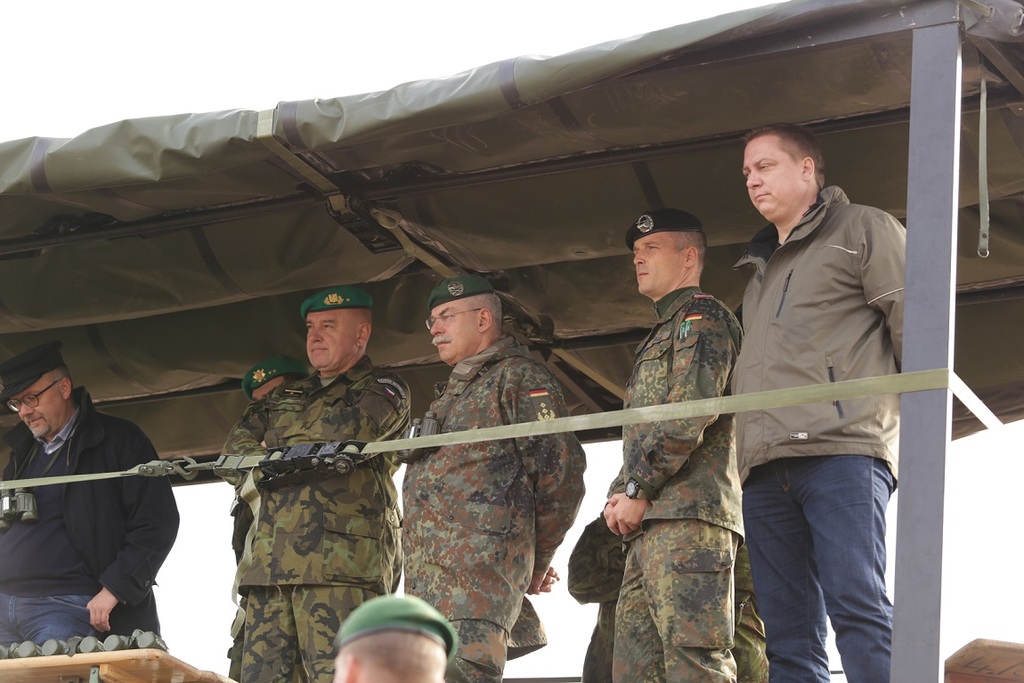 Velitel Pozemních sil AČR brigádní generál Josef Kopecký navštívil jednotku alianční předsunuté přítomnosti v Litvě
