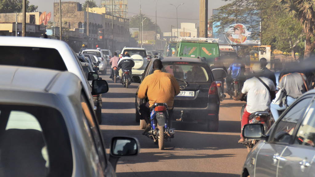 Typická dopravní situace v Mali