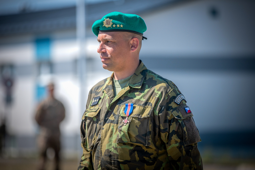 Končící velitel MN BG SVK plukovník Tomáš Unzeitig 
