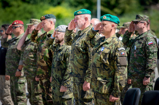 Slavnostní nástup u příležitosti předání operačního úkolu