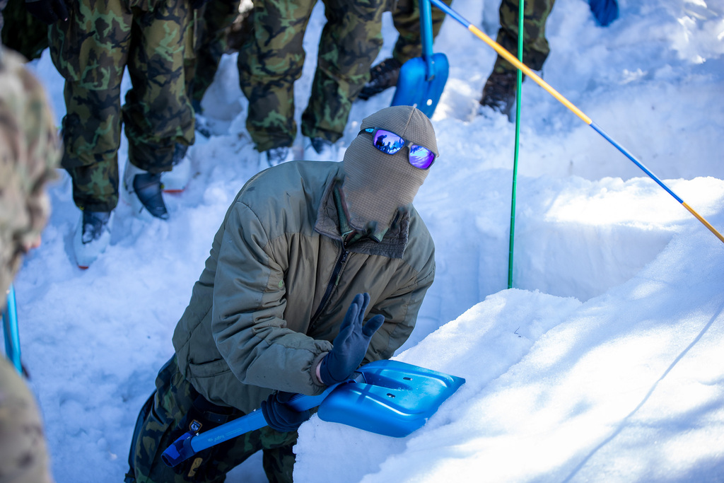 Test stability sněhové pokrývky