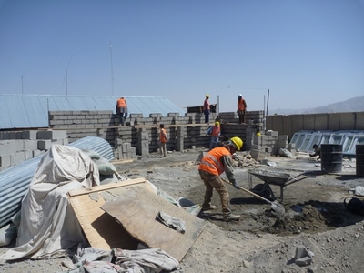 Umývárna pro afghánské vojáky bude brzy dokončena