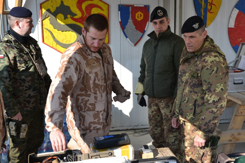 Nejen o výcvik v boji proti zbraním hromadného ničení se zajímal generál Marinelli