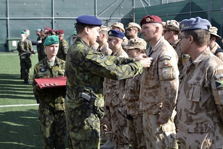 Státní svátek si připomněli i vojáci v Afghánistánu