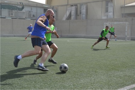 Součástí sportovních aktivit byl i fotbalový turnaj