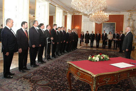 President of the Czech Republic Vaclav Klaus appoints the new Government