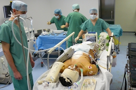 Life functions of the patient were stabilised during the operation