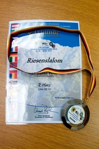The Silver Diploma for 1st Lieutenant Pavel Bendl
