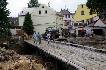 First bridge at a village