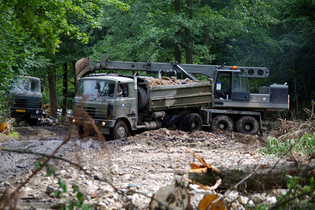Cleaning river banks