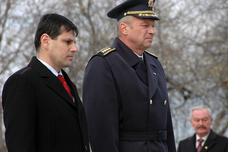 Deputy Minister Hrbata and General Picek at Prague - Vitkov