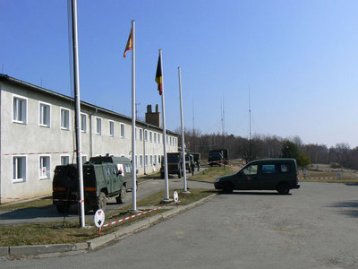 Temporary seat of the Belgian Battalion Staff at Podvori, Boletice Military Training Area