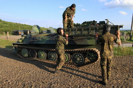 Charging the 9K35M Strela-10MD air defence systems