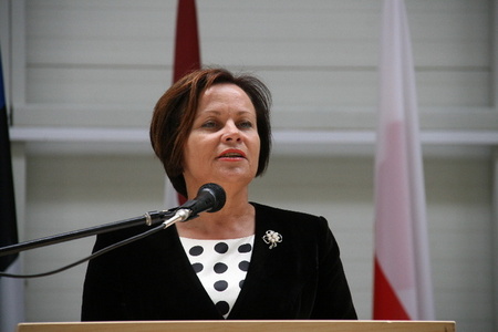 Ministrině obrany Litvy Rasa Juknevičiene 