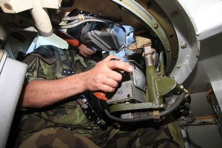 Hands on: operator of the missile system
