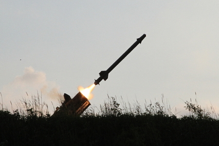 Missile leaves the muzzle
