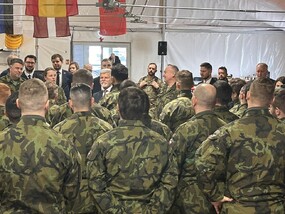 V Lotyšsku navštívil prezident české ženisty, kteří jsou zde ve struktuře kanadského mnohonárodního uskupení.