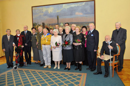 Participants of the IIIrd Resistance movement who received certificates for their anti-communist activites