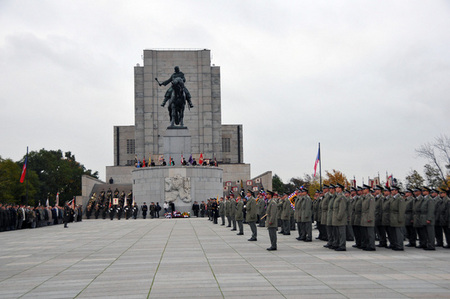 Honour Yard of the National Memorial at Prague´s Vitkov on 28 October 2011