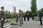 Defence Minister Vlastimil Picek pays tribute to soldiers who rest in the Bulgarian burial ground, Olsany Cemetery in Prague. 7 May 2013