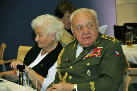 War veteran General Miroslav Masopust attended the meeting