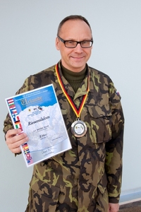 1st Lieutenant Pavel Bendl with the diploma