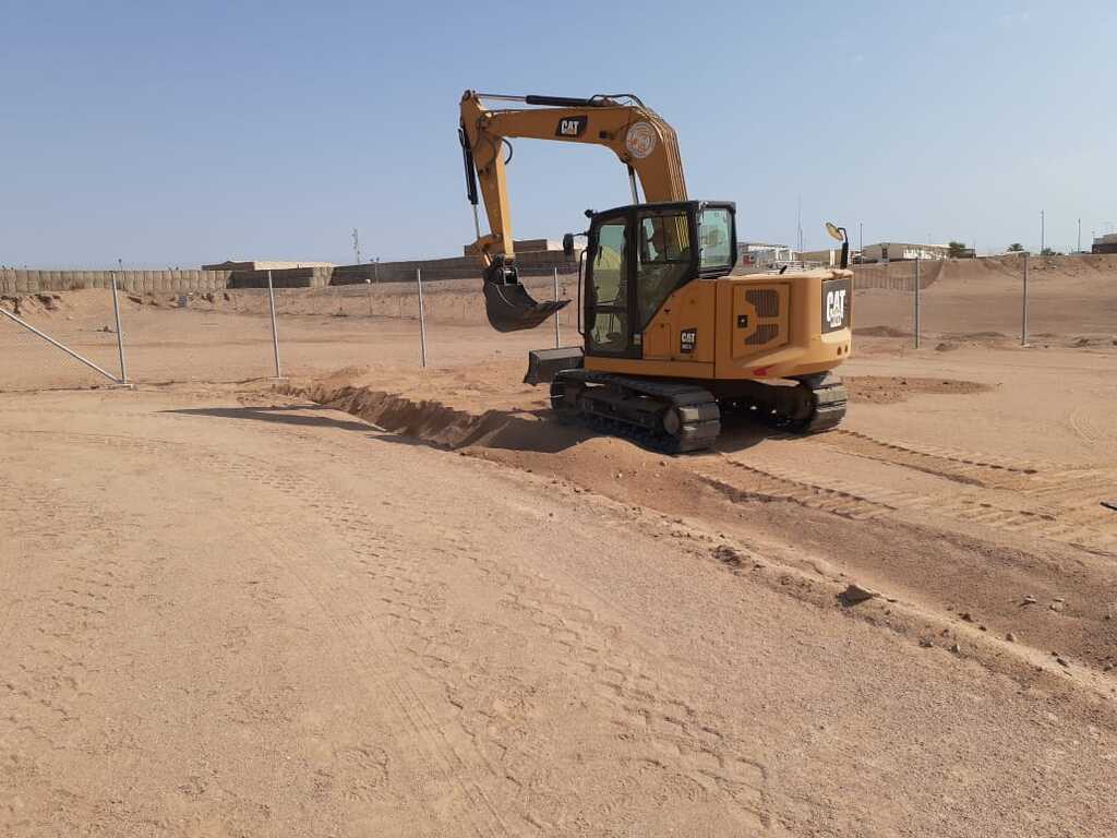 Úprava EOD polygonu pomocí rypadla CAT