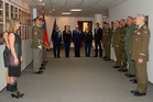 Jana Hierschova and General Petr Pavel at the ceremony