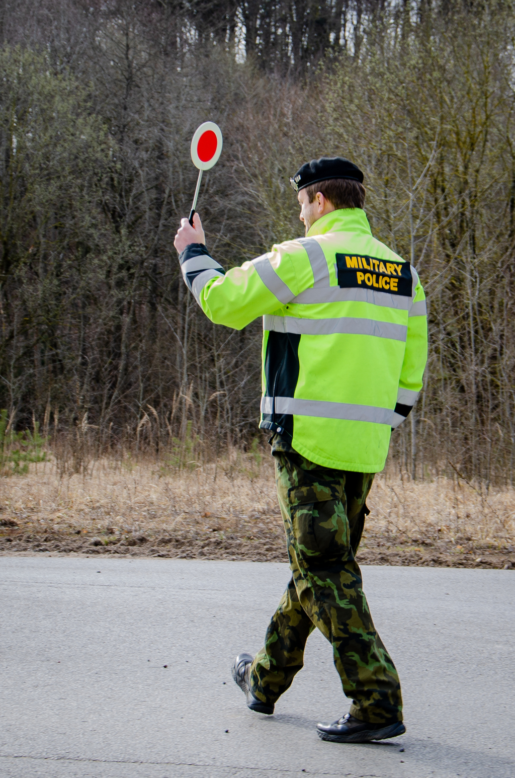 Vojenská policie zabezpečuje také běžné kontroly provozu na pozemních komunikacích