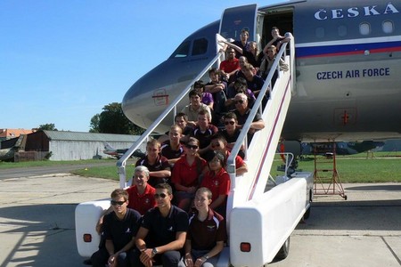 Air cadets visit 24th Air Transportation Base at Prague-Kbely