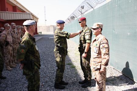 Vojáci v Afghánistánu si připomněli Den ozbrojených sil