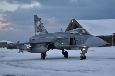 Gripeny naposledy vzlétly z islandského letiště Keflavík