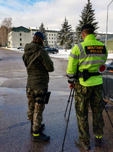 Kontrola rychlosti na základně s nizozemskou kolegyní