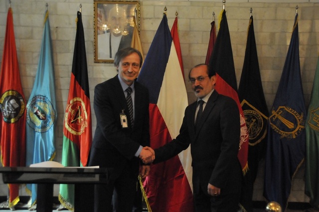 Martin Stropnický se svým afghánským protějškem