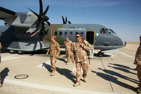After landing in the Sinai