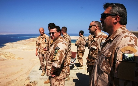 At an observation post
