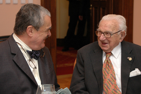 Czech Foreign Affairs Minister Karel Schwarzenberg and Nicholas Winton