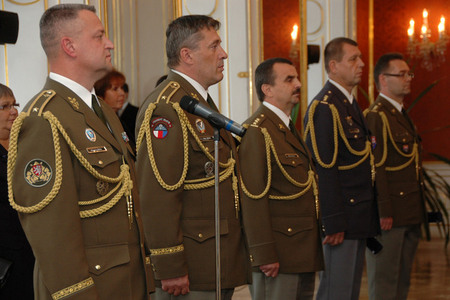From the left: Generals Miroslav Zizka, Ales Opata, Stefan Kaleta, Jaroslav Kankia and Jaroslav Malý